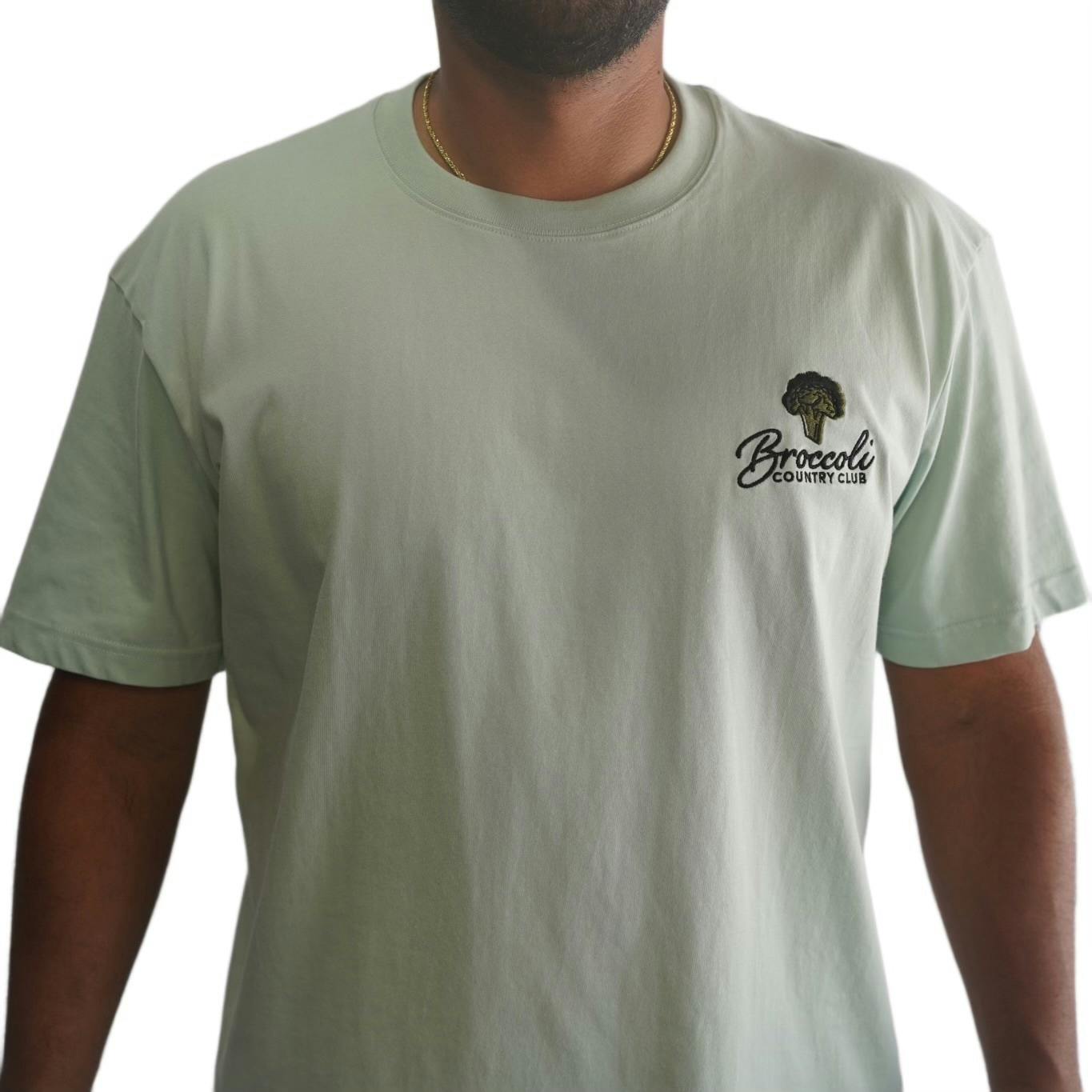 BROCCOLI COUNTRY CLUB - SAGE TEE SHIRT (SMALL)