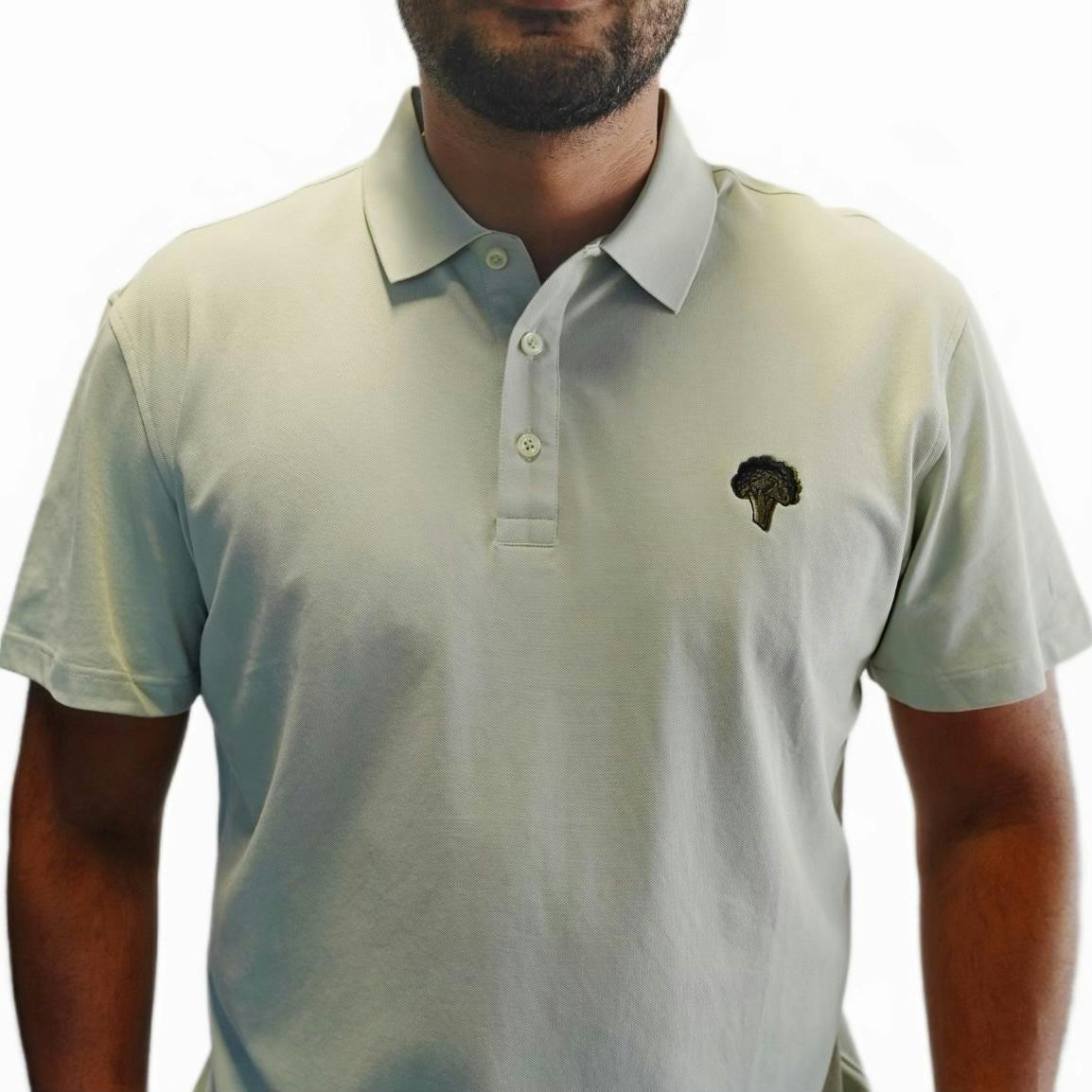 BROCCOLI COUNTRY CLUB - SAGE STOCK POLO (SMALL)