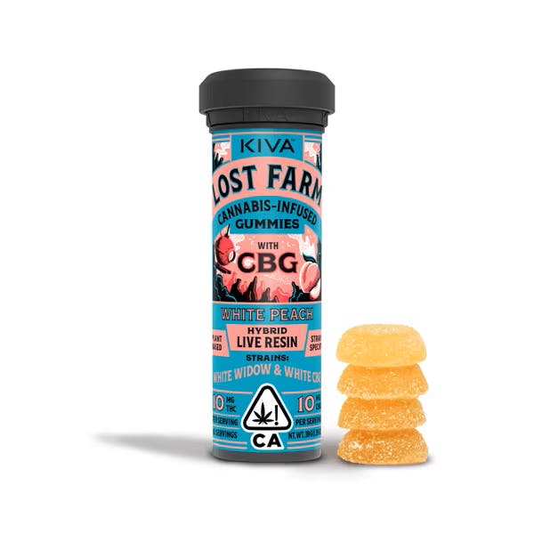 Lost Farm - White Peach X White Widow X White CBG 10:10 Resin 100mg - 100 mg
