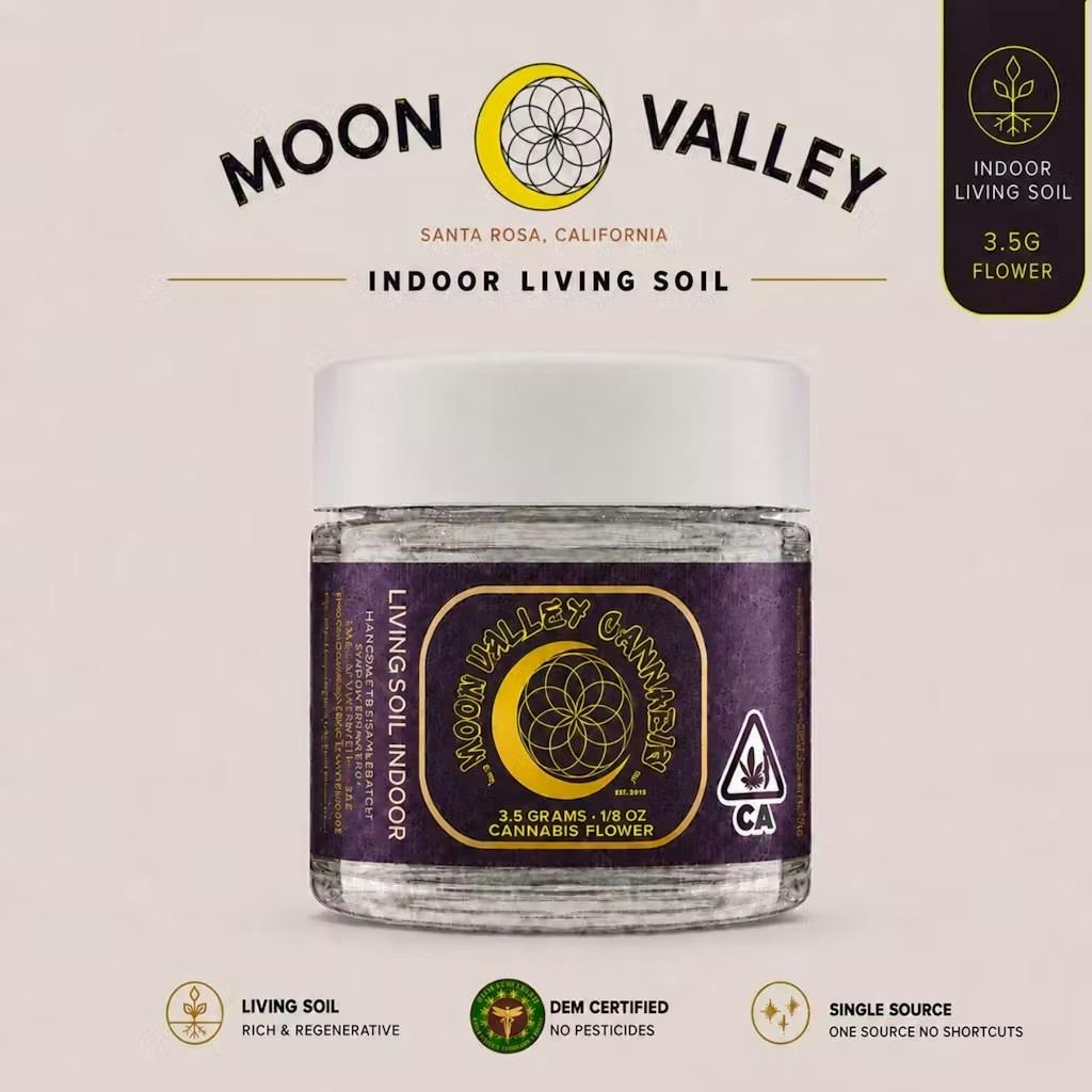 Moon Valley Cannabis: White Zlushie Living Soil Jar