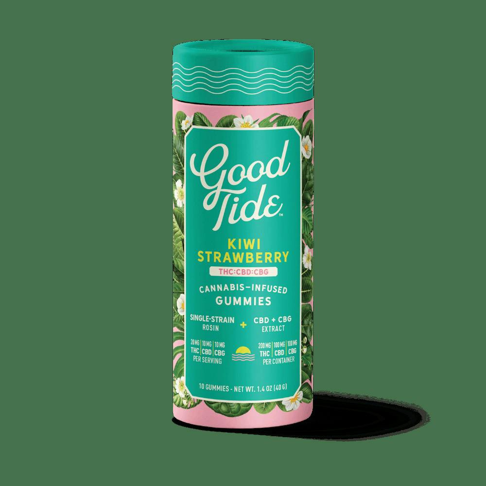 Good Tide | Kiwi Strawberry | Rosin Gummies | 1:1:1 THC:CBD:CBG