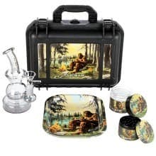 Pulsar Bent Neck Water Pipe Hard Case Travel Set - BigFoot