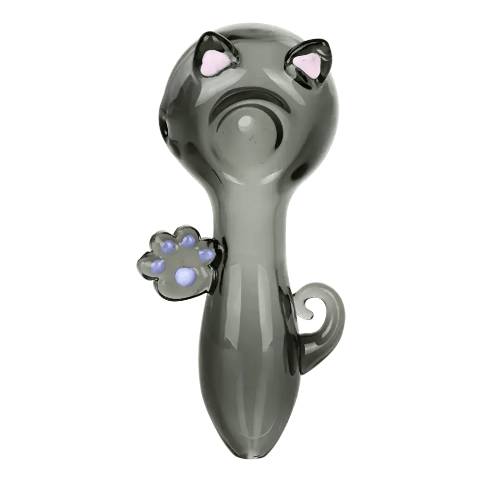 Pretty Cat Glass Spoon Pipe