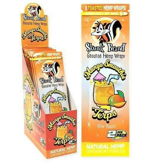 Skunk Brand Terp Enhanced Mango Smoothie 2pk Hemp Wraps