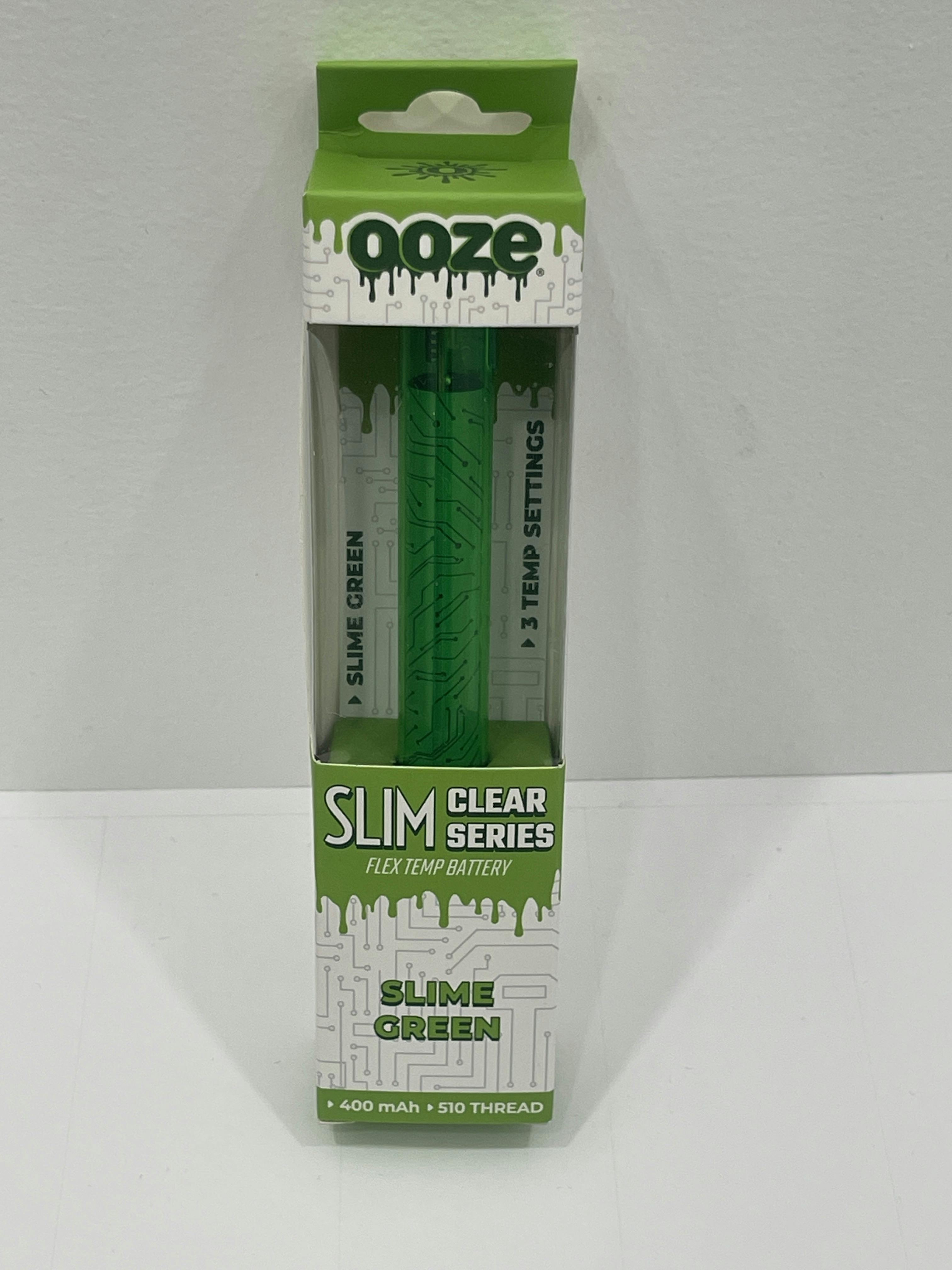 ooze 510 slim transparent (slime green) Battery - One Size