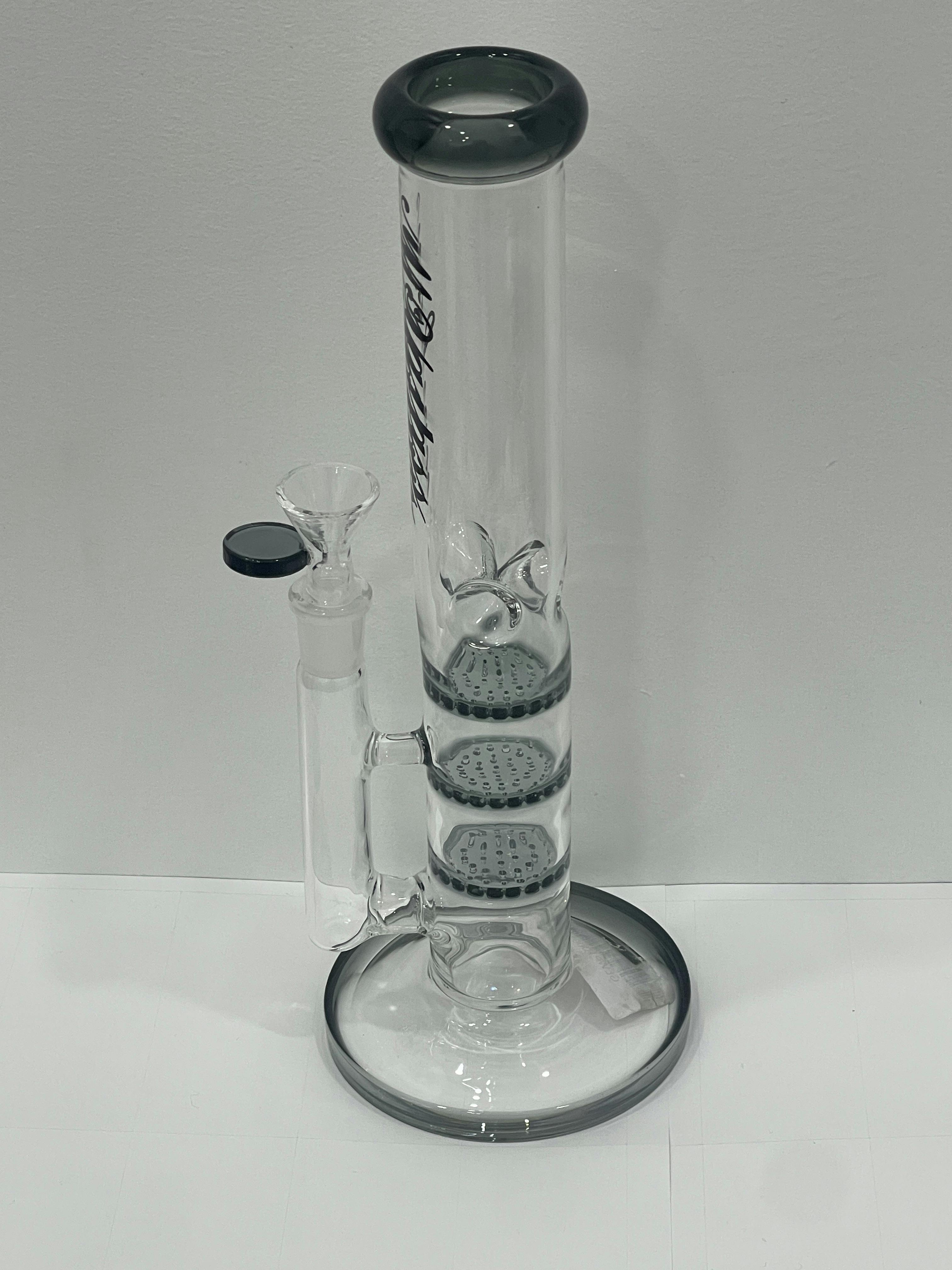 Glass Water Pipe Triple Honey - One Size