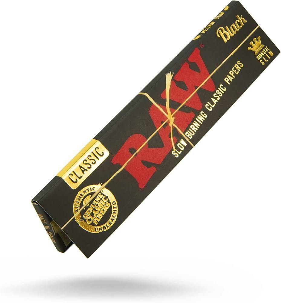 Raw Kingsize Black Rolling Paper - One Size at victory Dispensary