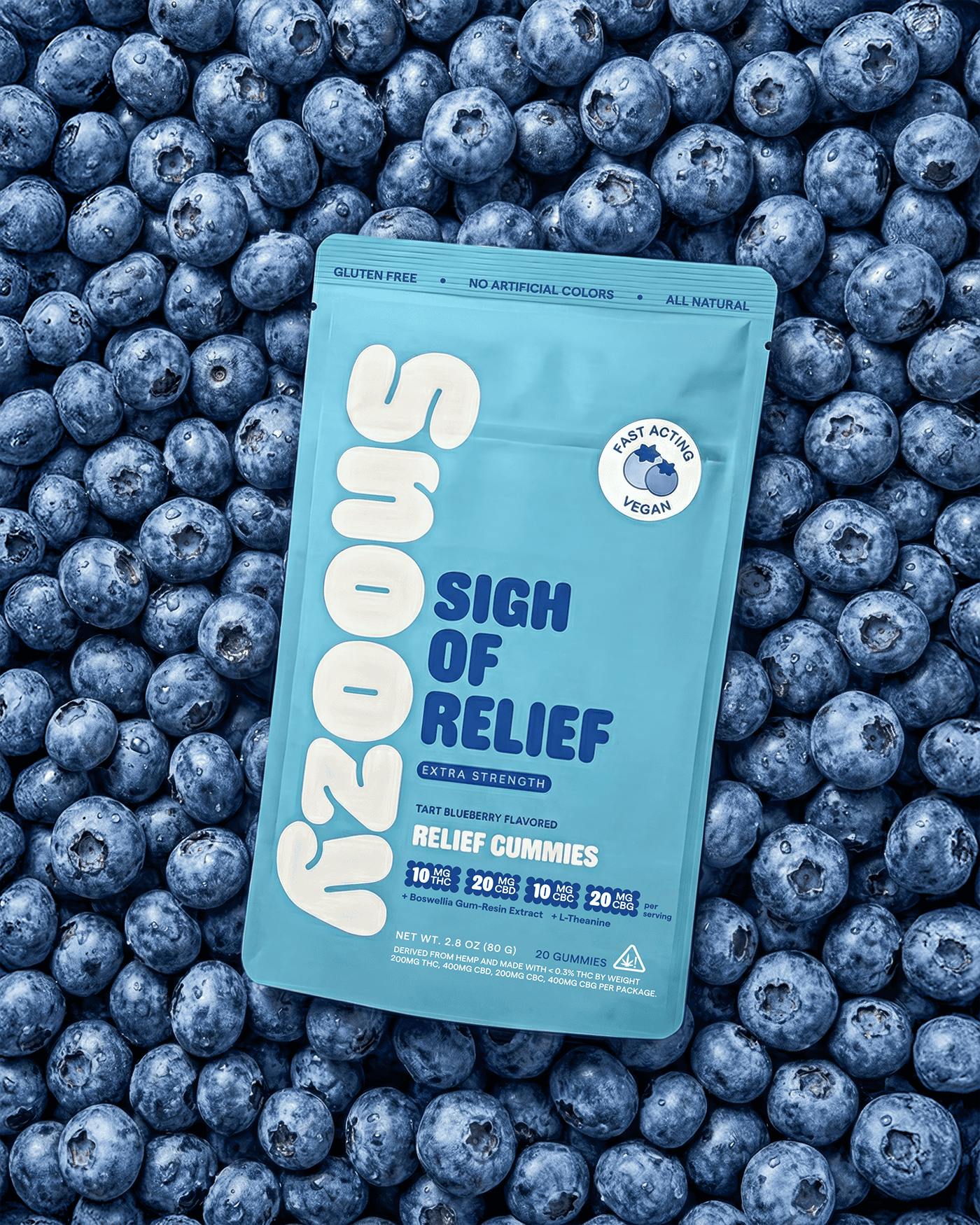 Tart Blueberry (Sigh Of Relief) - 100 mg - 20 Pack