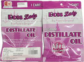 BossLady BigPapa's Original Cart 1.1g ALIEN ROCK CANDY - 1.1g