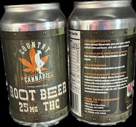 Country Cannabis-Root Beer Soda 25mg