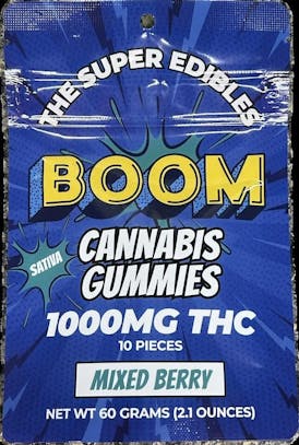 Boom - Mixed Berry - 1000mg THC Gummies