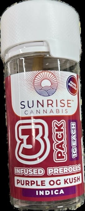 Sunrise Cannabis - Oregon Diesel - 1g/3Pk Infused Prerolls