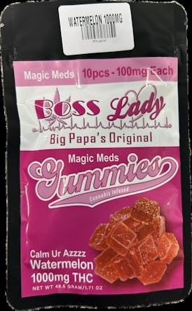 Bosslady 1000mg Watermelon Gummies 10pk