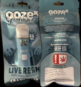 Crazy Hazy - 2g Live Resin Disposable Vape