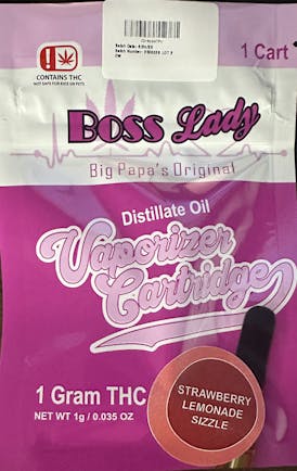 BossLady BigPapa's Original Cart -1G - Strawberry Lemonade Sizzle
