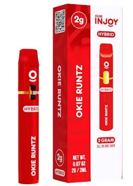Cure Injoy - 2G - Disposable Cart - Okie Runtz - 1/$30 - 3/$65