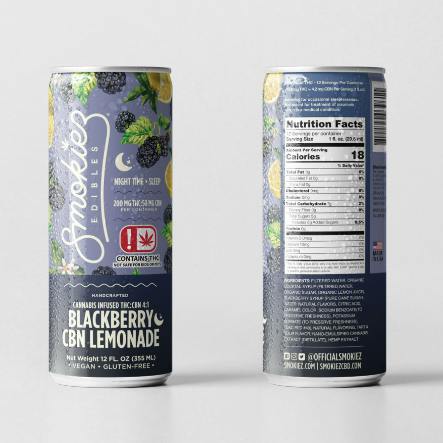 Smokiez Edibles-Infused Blackberry Lemonade 200mg THC+50mg CBN - 355 g