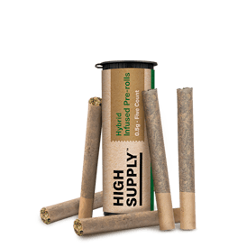 GRAPE WHITE (I) Infused 2.5g 5pk Pre rolls I High Supply