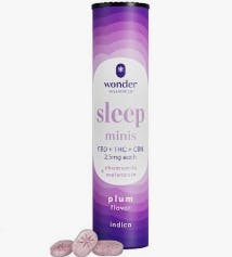 Sleep Mini Mints (I) 1:1:1 40pk Chamomile and Melatonin | Wonder Wellness at Caroline's Cannabis Hopedale Dispensary