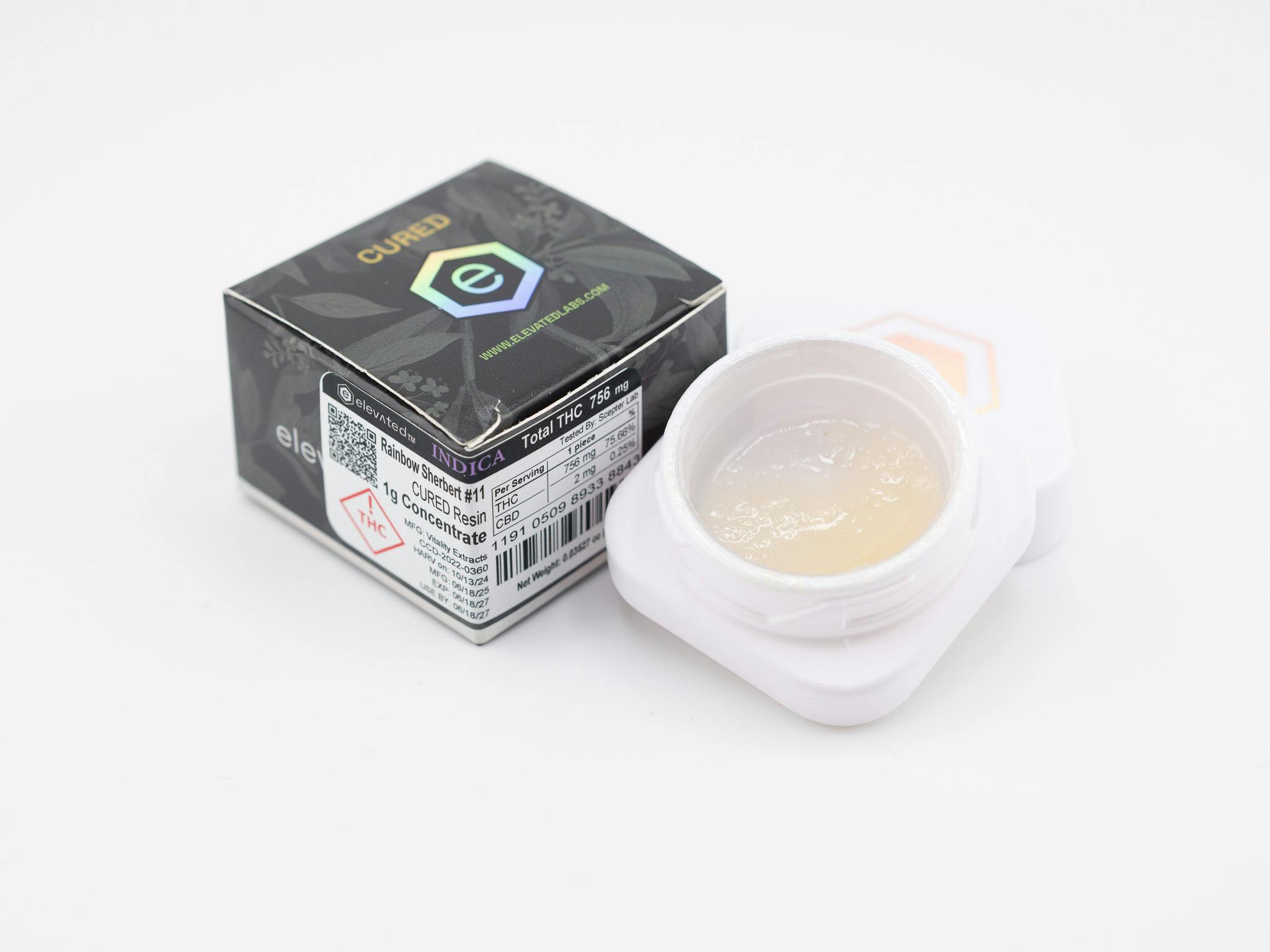 Elevated Rainbow Sherbert #11 (I) 1g Cured Resin by Elevated