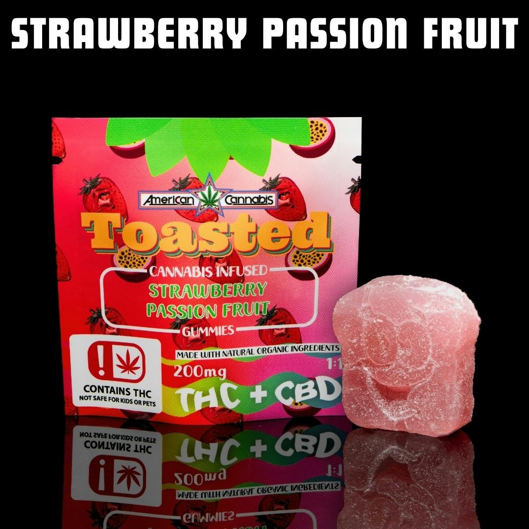 [Edible] ACC Toasted Gummies Strawberry Passion Fruit Single [Hybrid]