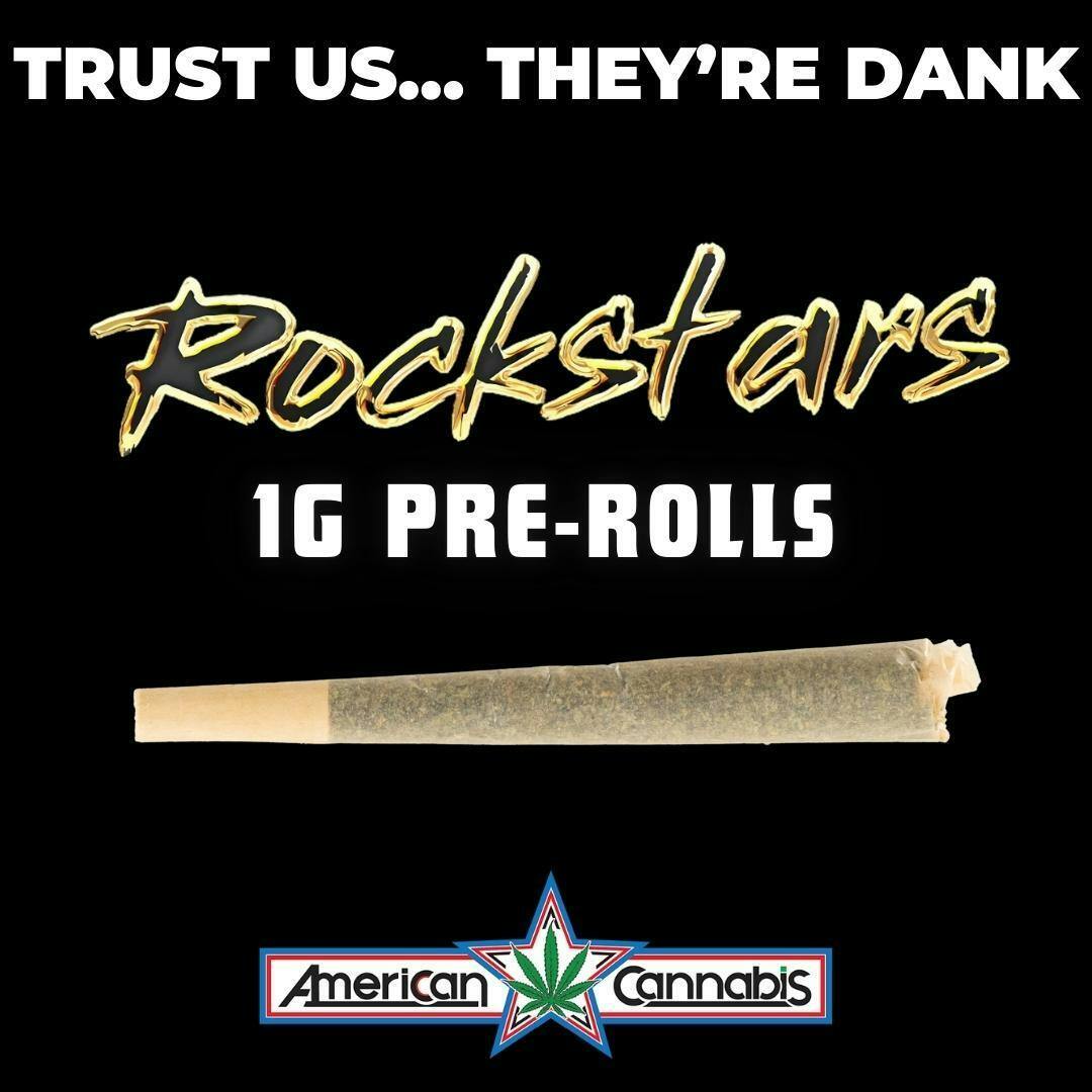 [Pre-Roll] Rockstars Green Crack 1g [Sativa] at American Cannabis Company