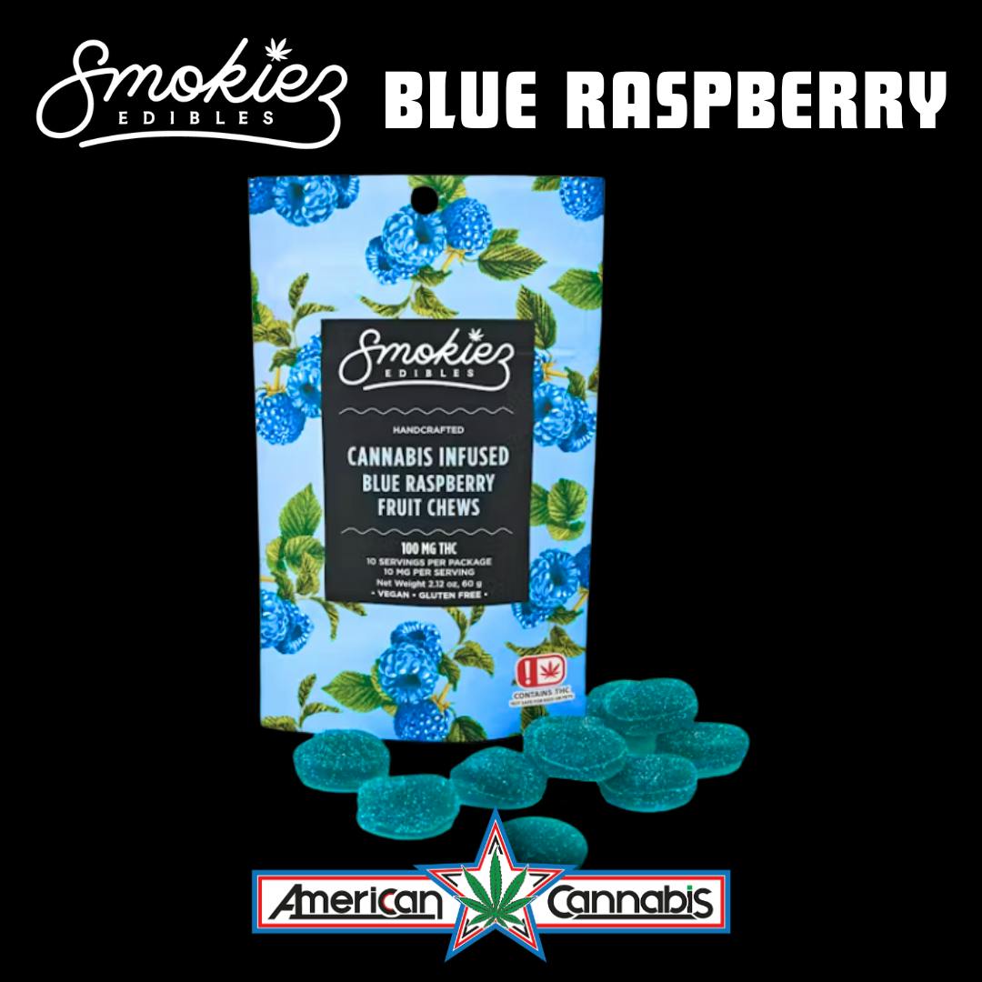 [Edible] Smokiez Edibles Sweet Blue Raspberry 100mg [Indica]