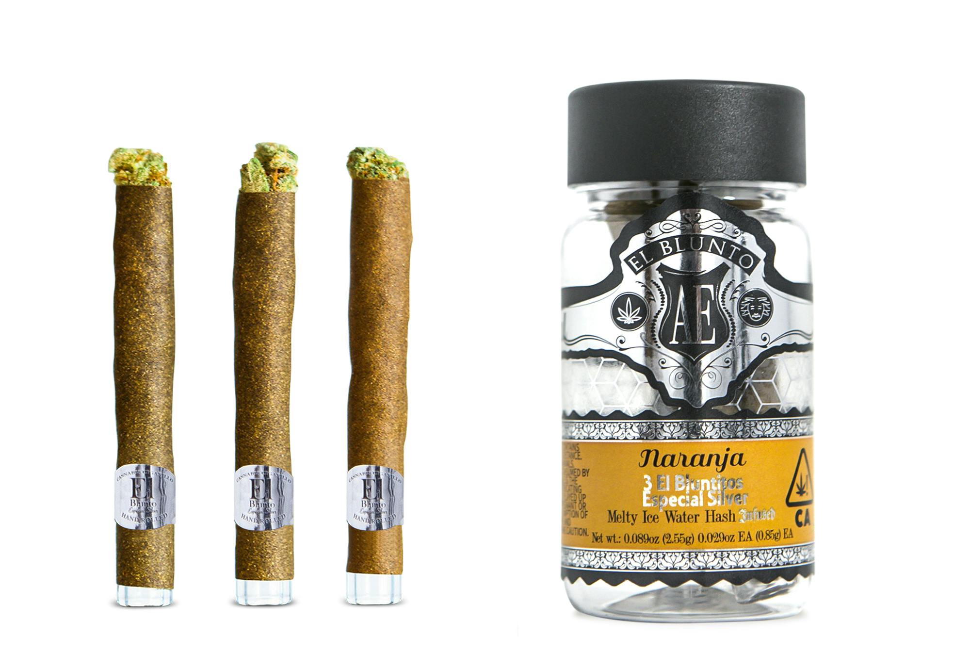Albert Einstone's Bluntito Silver Hash Infused 3pk - Naranja