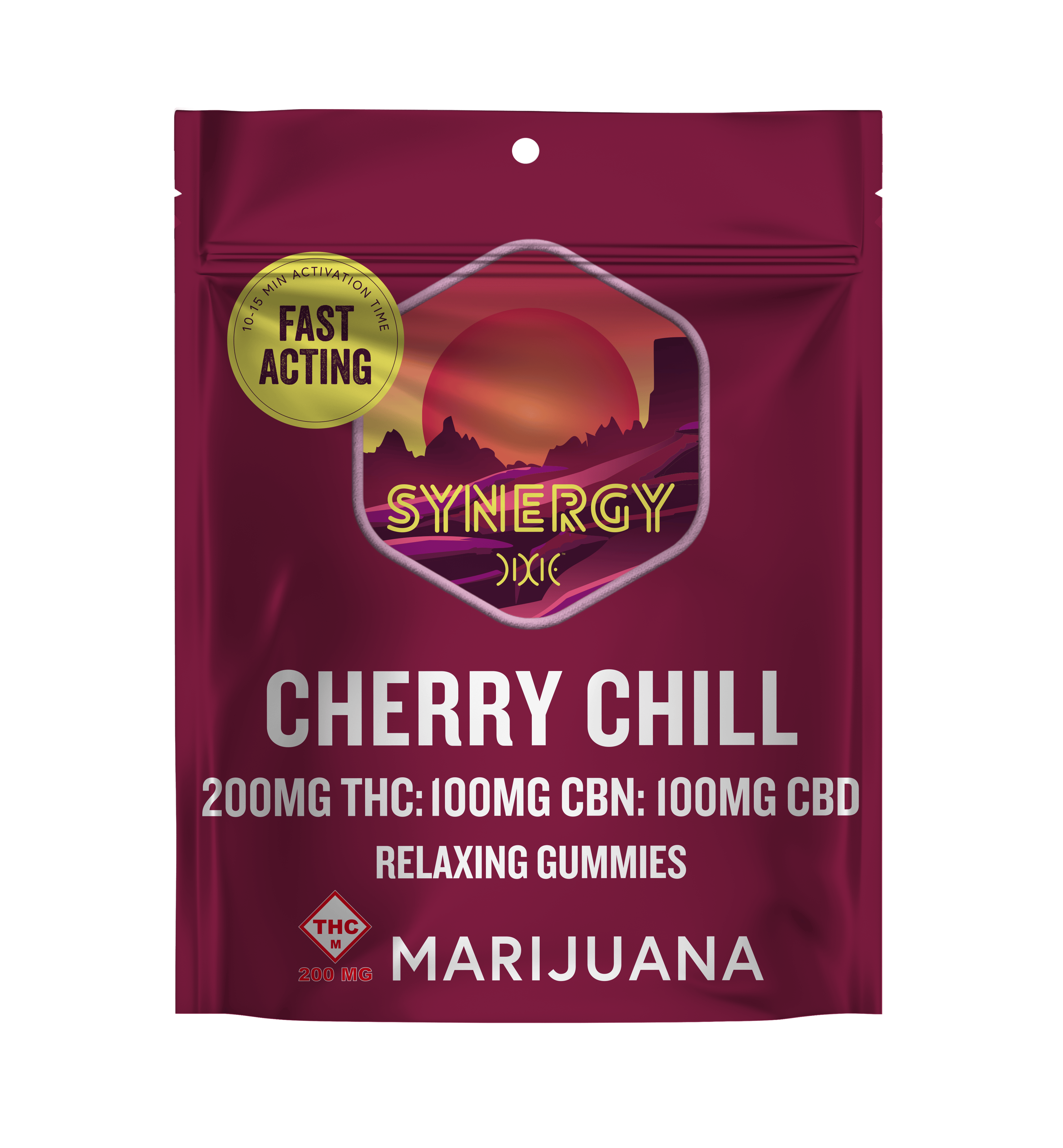 200MG CHERRY CHILL RELAXING 2:1:1 (THC:CBN:CBD) GUMMIES