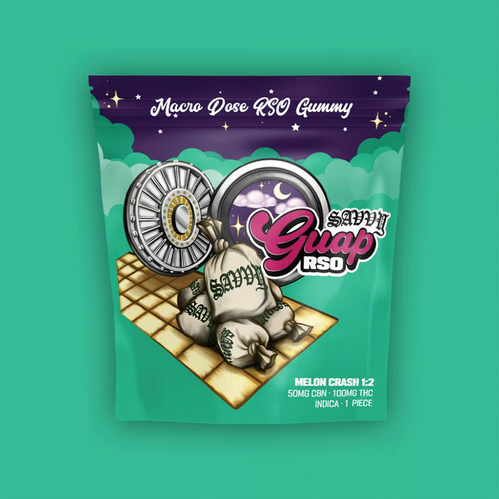 Guap RSO - Melon Crash [1pk] (100mg THC/50mg CBN)