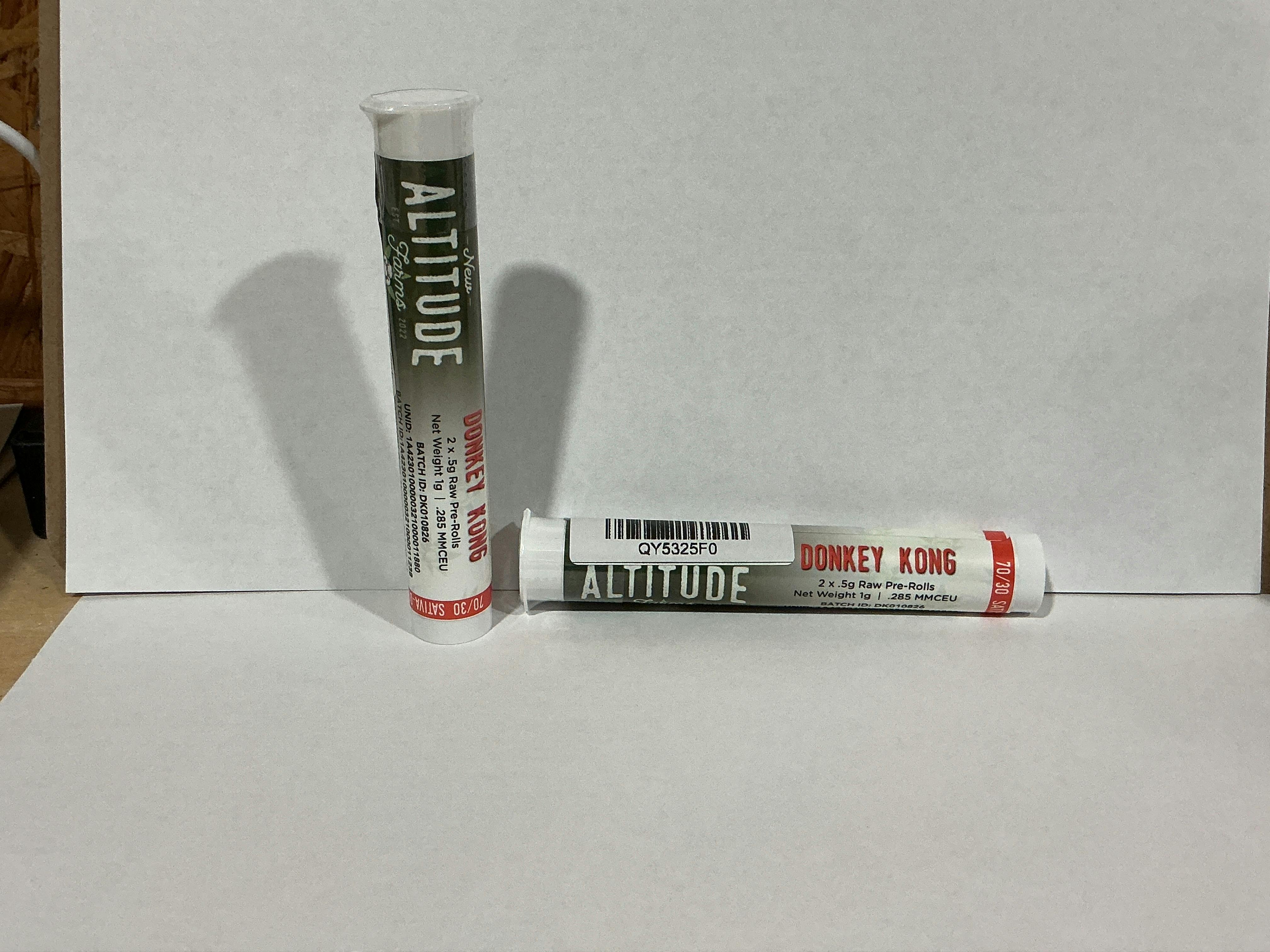 NAF- Donkey Kong .5g 2pk Pre-Rolls (sat/hyb) at Bee's Buds Dispensary Saucier