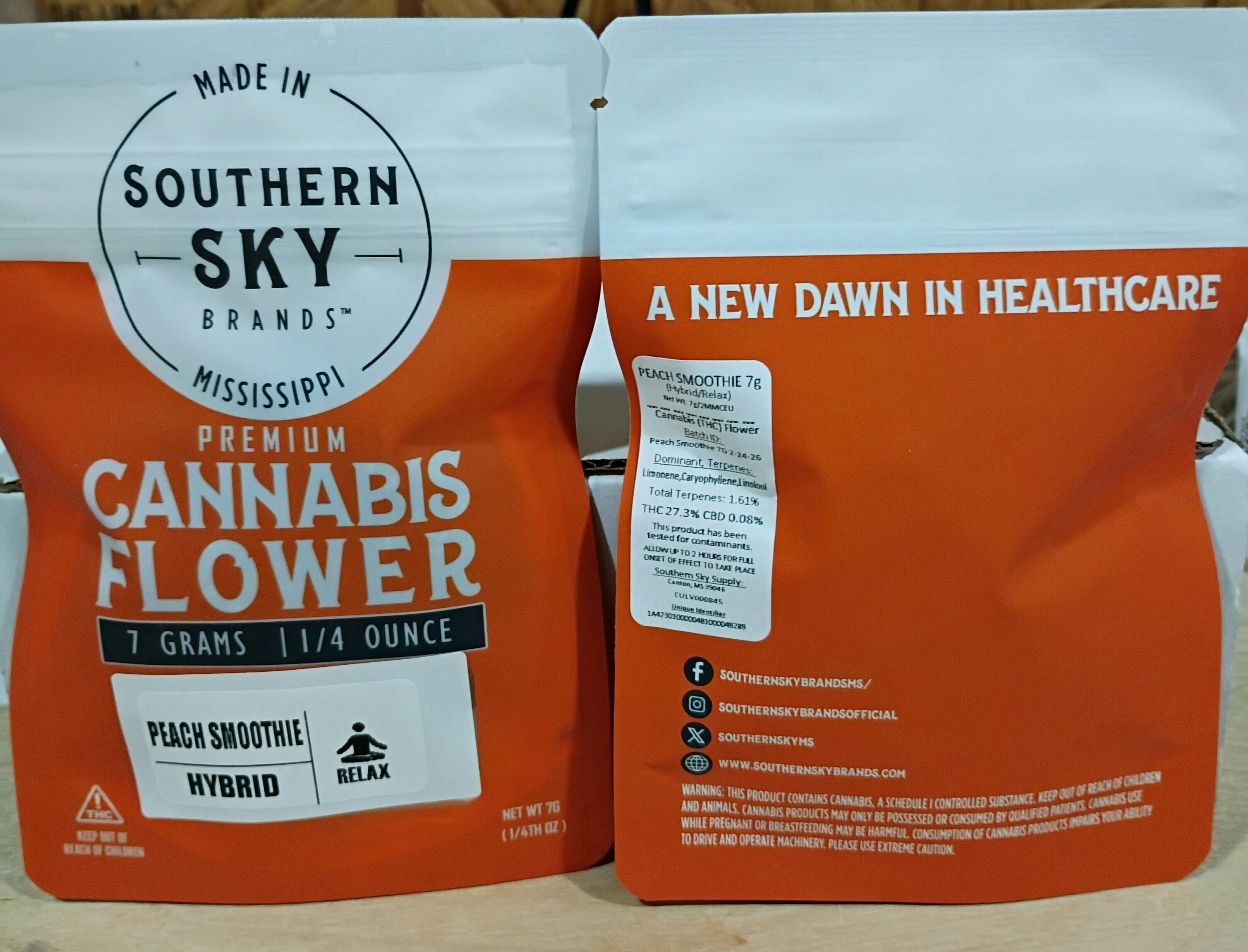 SSB- Peach Smoothie -7 Gram- 27%- 1.6% terp (hyb)