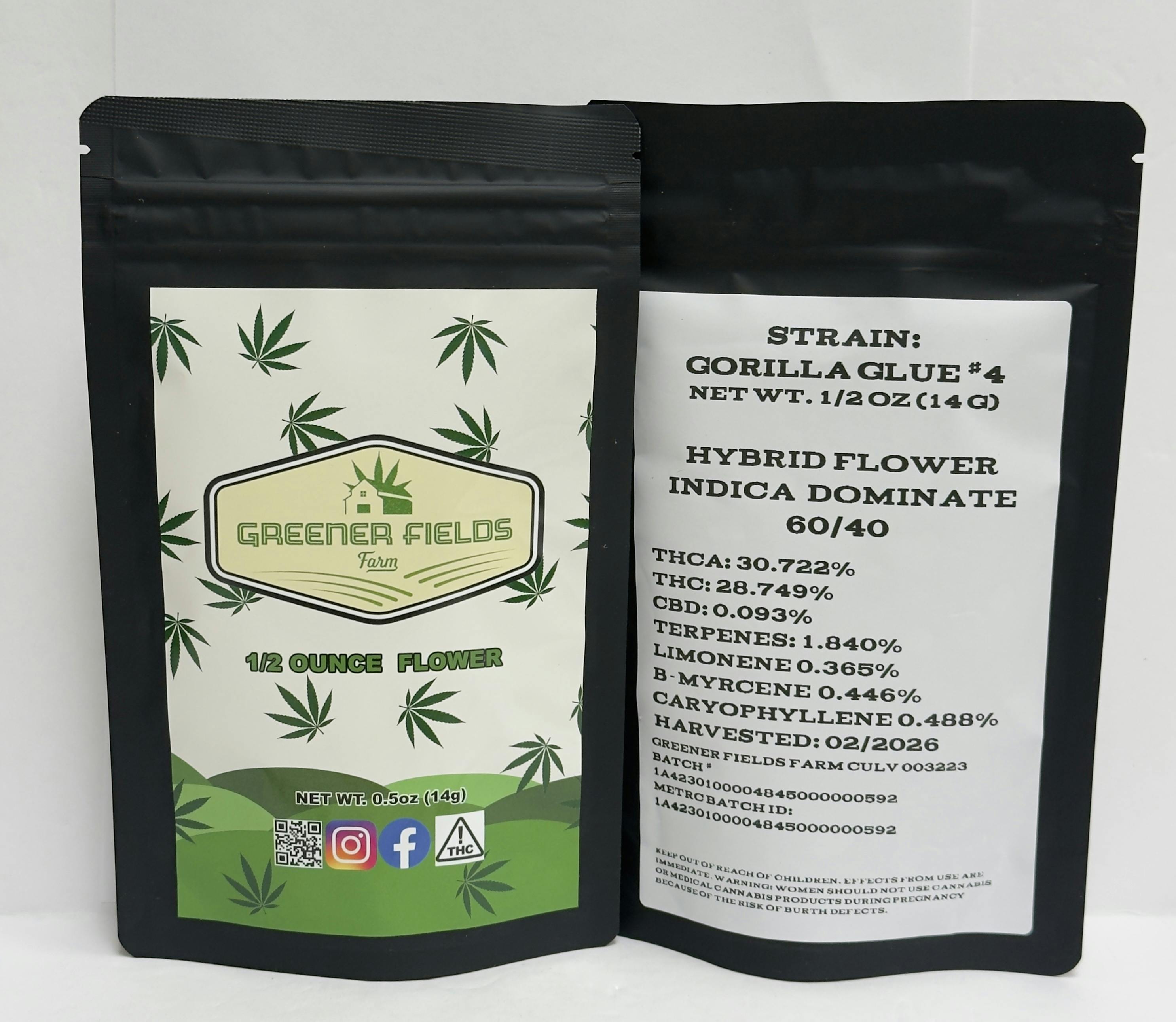 GFF- Gorilla Glue #4 14g 28% 1.8%terp (hyb)