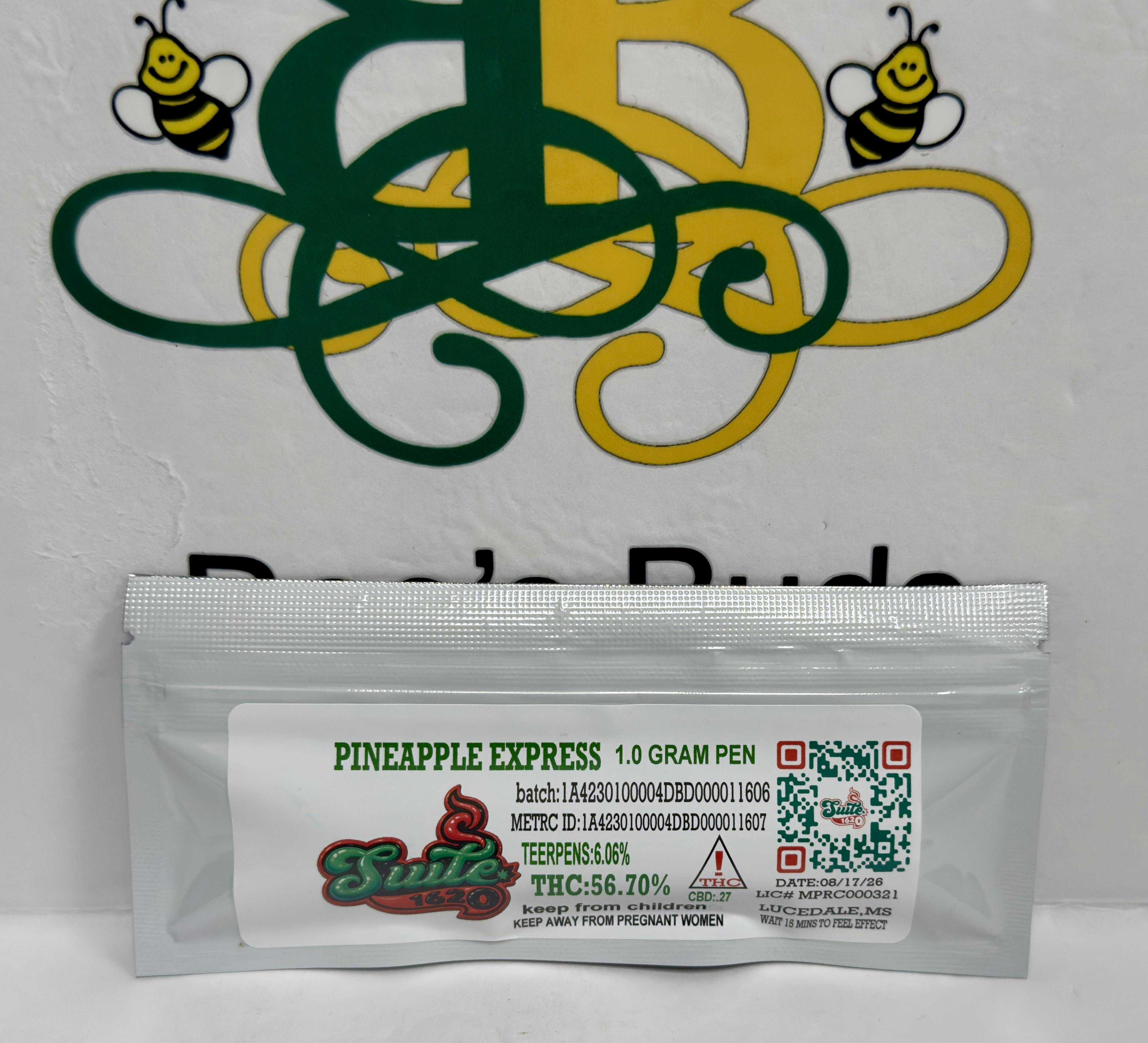 Suite- Pineapple Express 1g Disposable (sat/hyb)