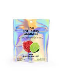 Pax Live Rosin Gummies 100mg - Raspberry Lime