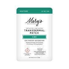 Marys Medicinals - Restore - CBD - Transdermal Patch - 20mg