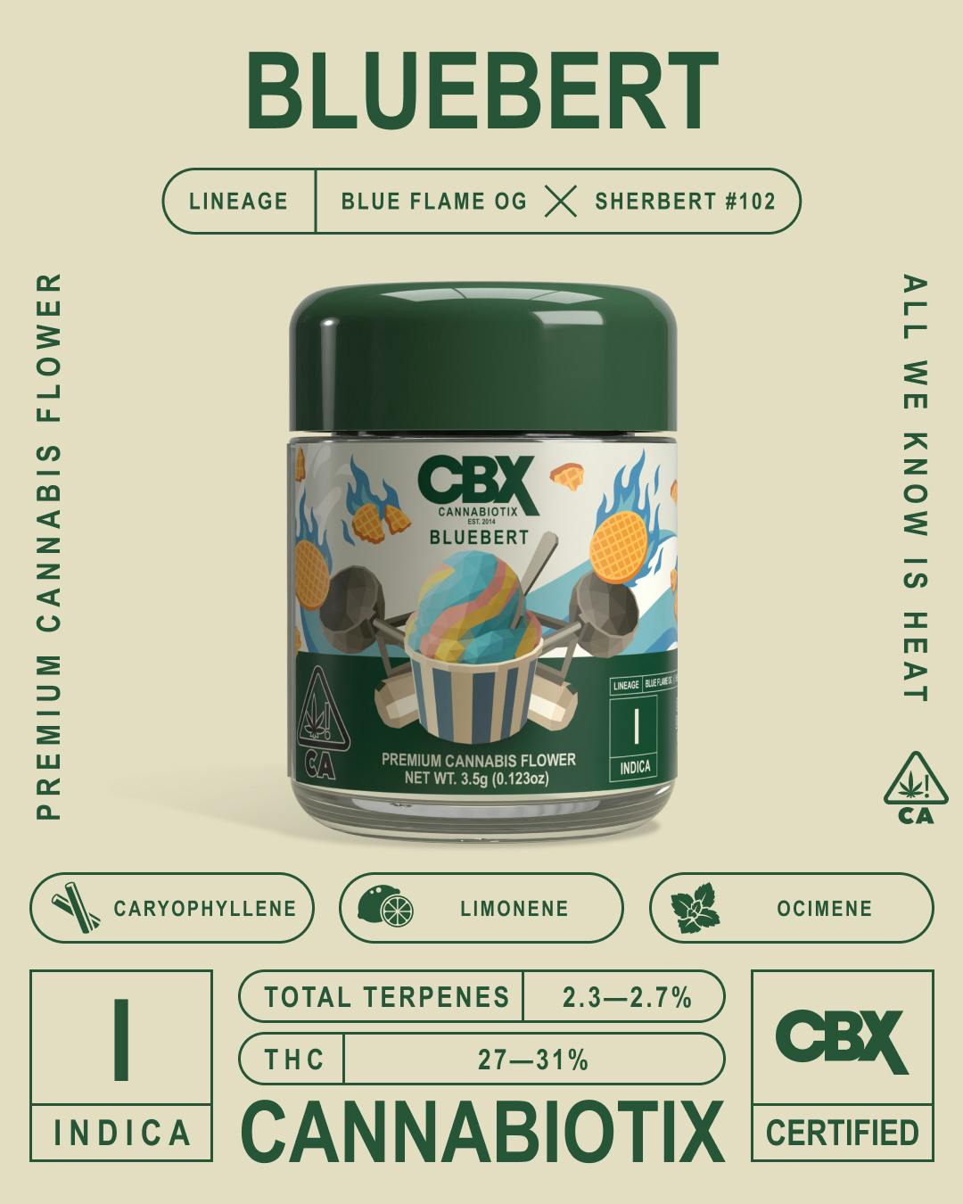 CBX - Bluebert - Indica - 3.5g