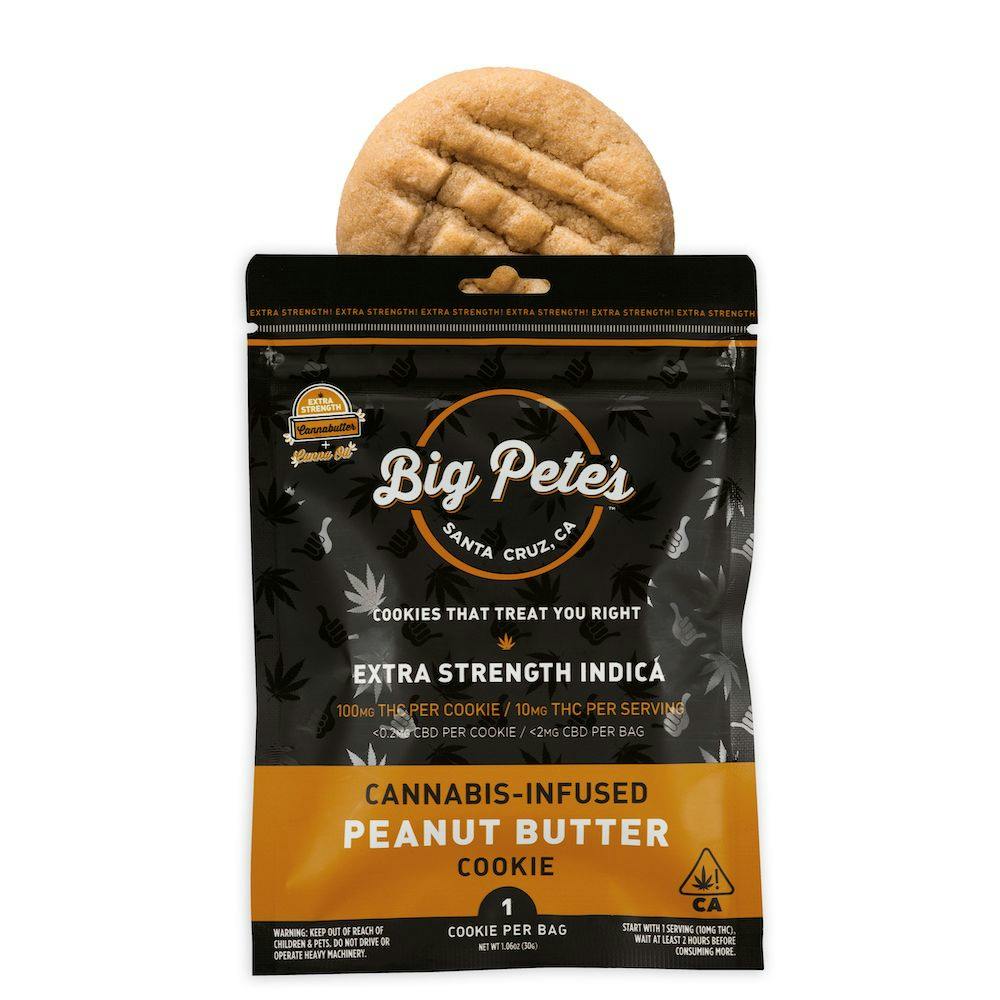 Big Petes - Peanut Butter - Indica - Cookie - 1 Pack - 100mg