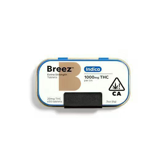 BREEZ - INDICA - EXTRA STRENGTH - TABLET - 1000 mg - 50 Pack