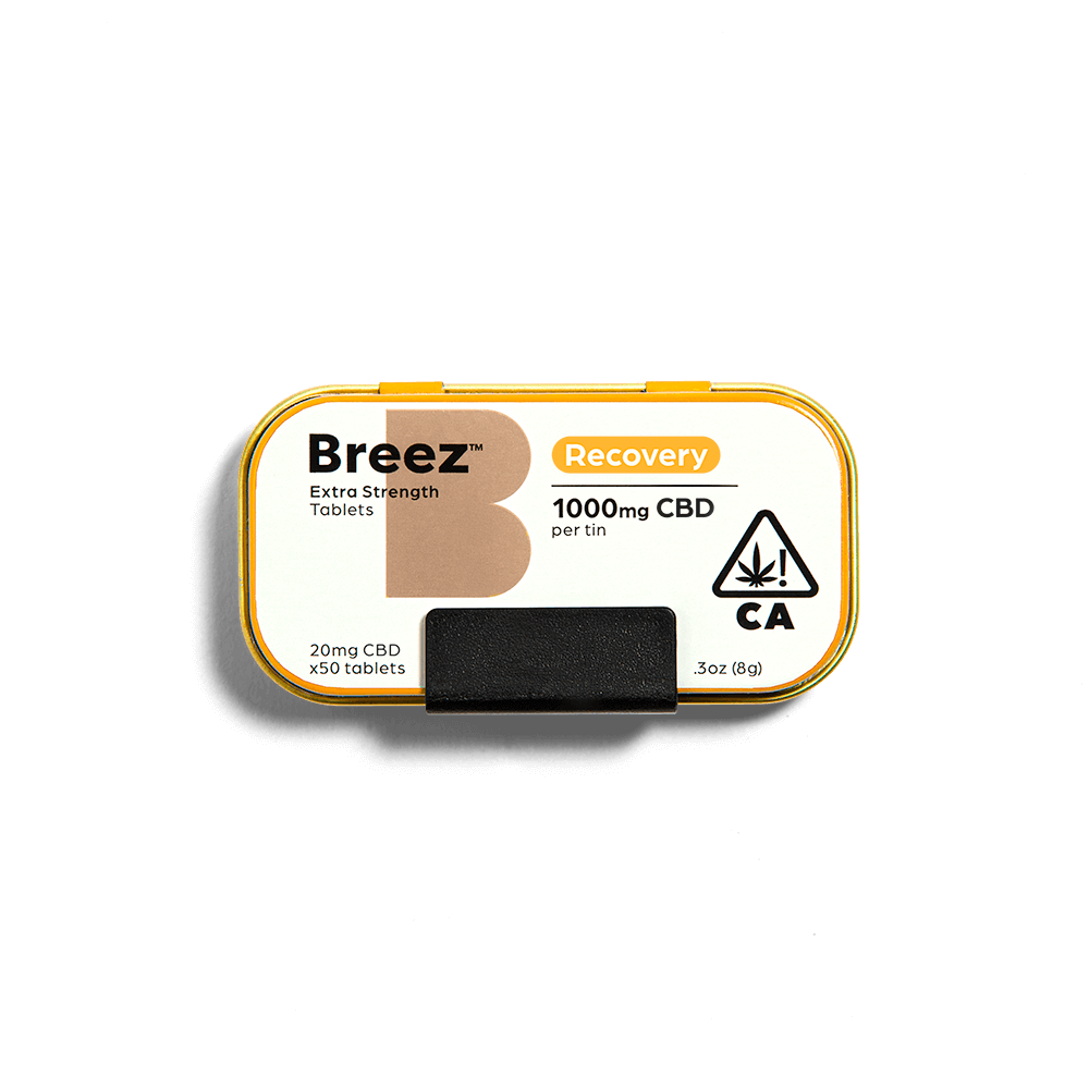 Breez - Recovery - CBD - Tablets - 50 count - 1000mg