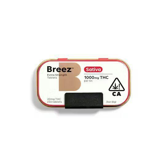 BREEZ - SATIVA - EXTRA STRENGTH - TABLET - 1000 mg - 50 Pack