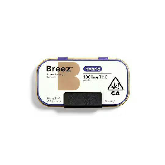 BREEZ - HYBRID - EXTRA STRENGTH - TABLET - 1000 mg - 50 Pack