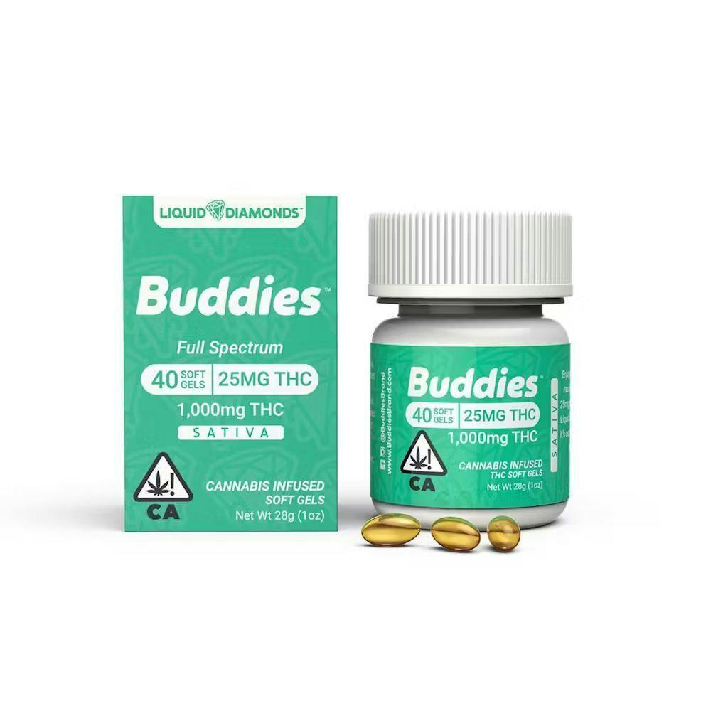 Buddies - Sativa - Gel Capsules - 40 count - 1000mg