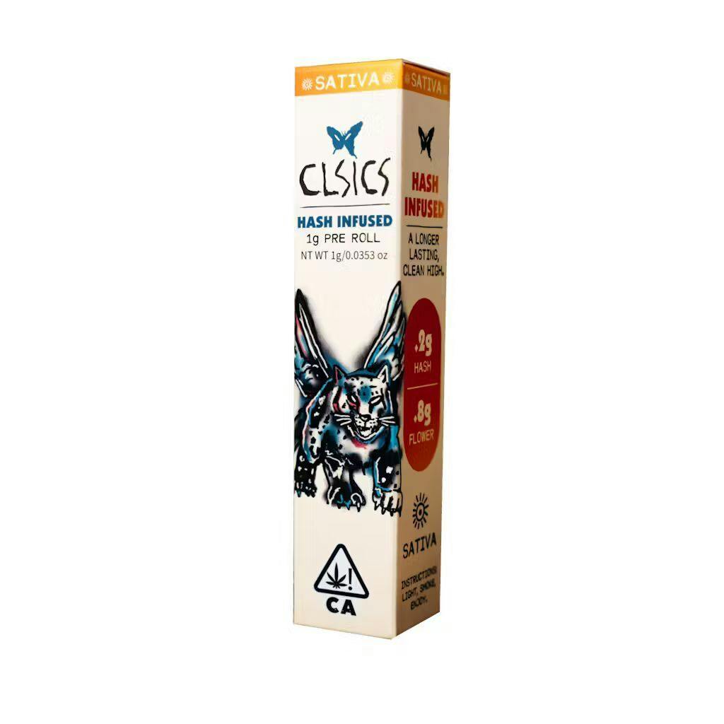 Clsics - Blue Crack - Sativa - Hash Infused Preroll - 1g