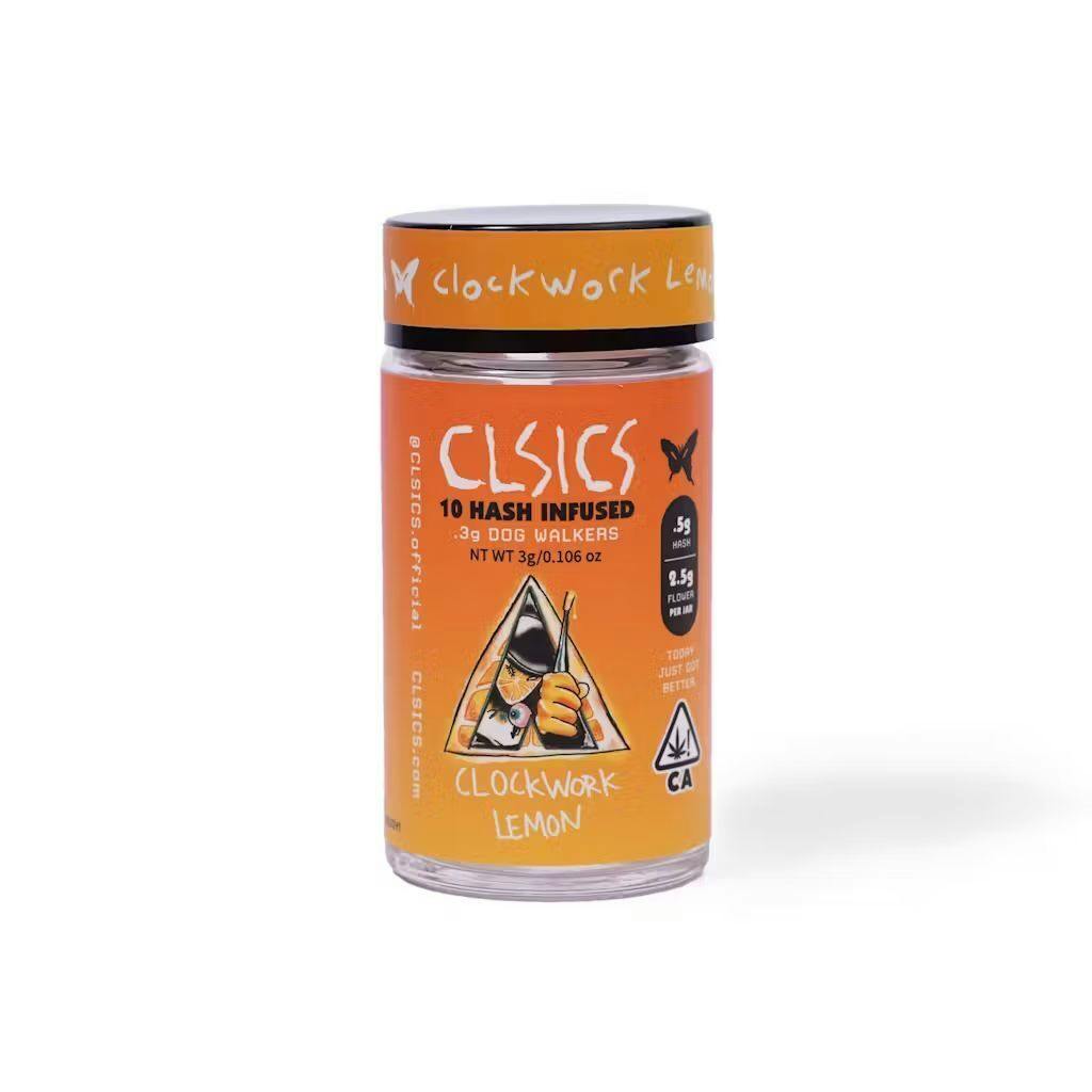 Clsics - Clockwork Lemon - Sativa - Hash Infused Preroll - 10 Pack - 3g