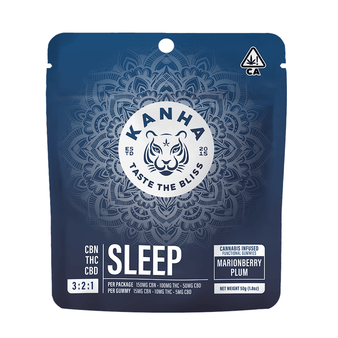 KANHA - MARIONBERRY PLUM - SLEEP - 3:2:1 CBN:THC:CBD - 300 mg - 10 Pack