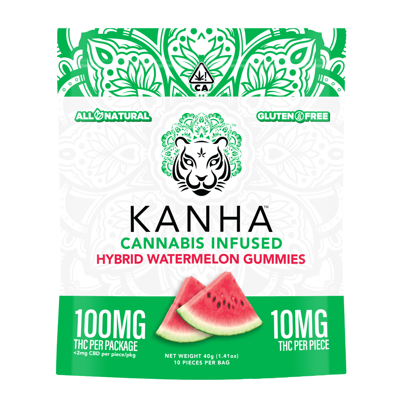 Kanha - Watermelon - Hybrid - Gummy - 10 Pack - 100mg