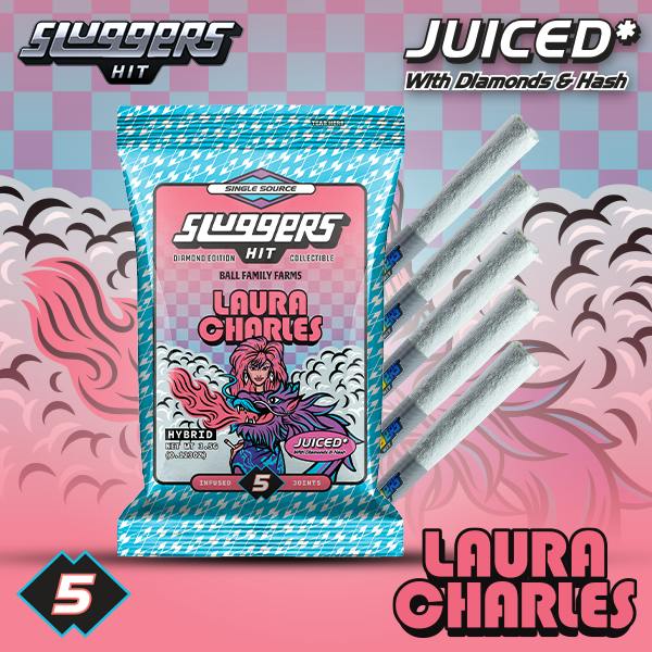 Sluggers - Laura Charles – Hybrid - Diamond Edition - Infused Preroll - 5 Pack - 3.5g