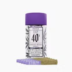 Stiiizy - Biscotti - Indica - Infused Preroll - 5 Pack - 2.5g