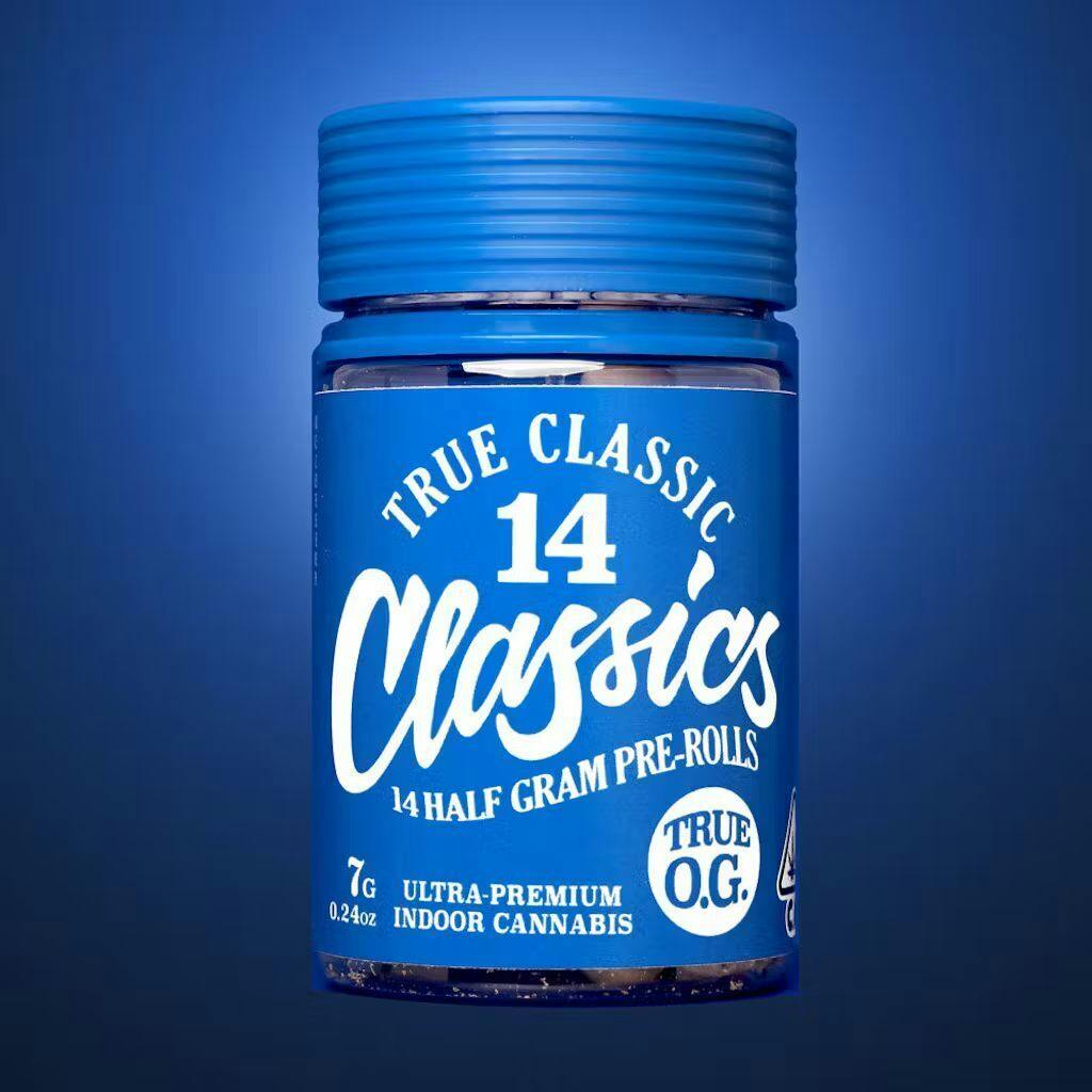 True Classic - True Classic OG - Indica - Preroll - 14 Pack - 7g